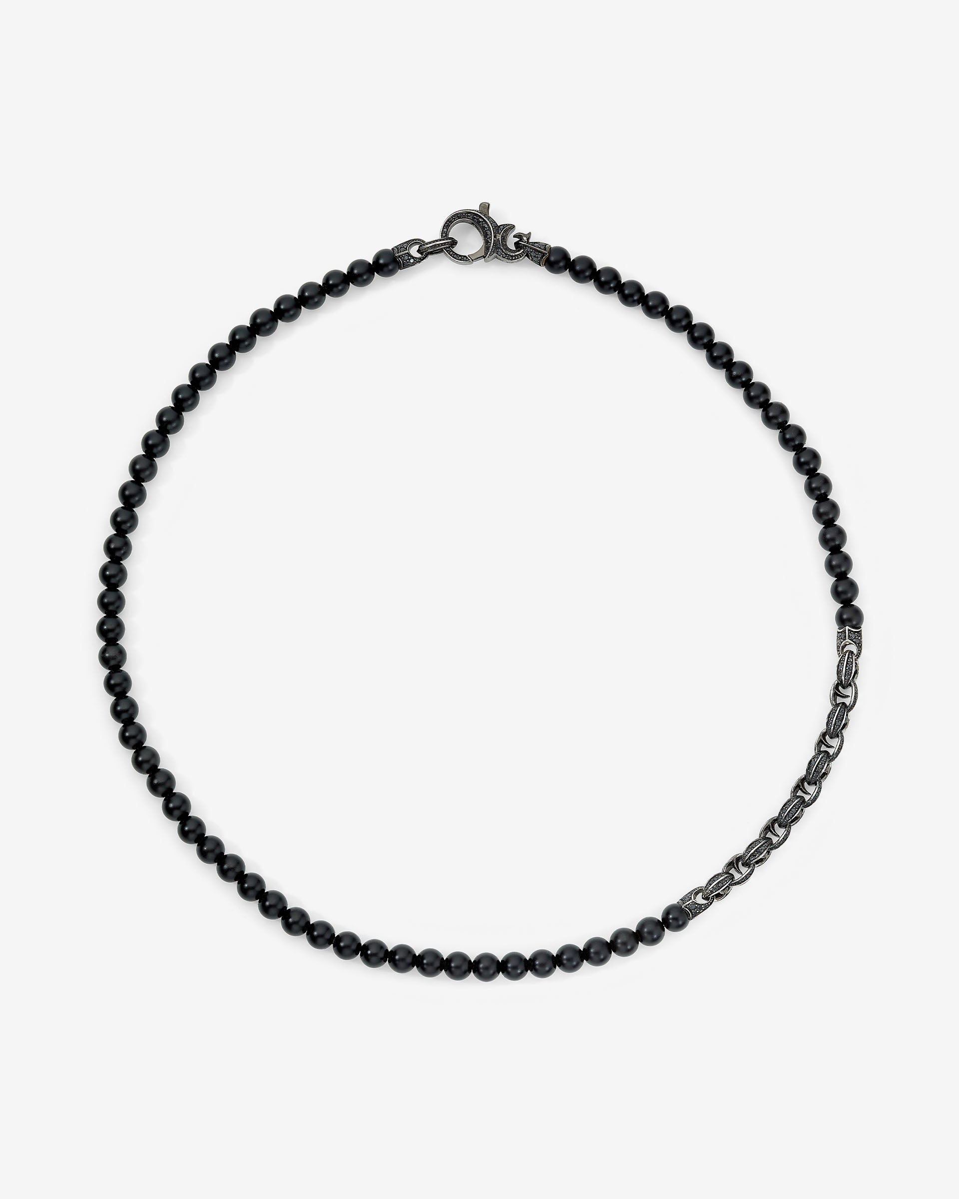 Thorn Beaded Black Sapphire Necklace | Stephen Webster