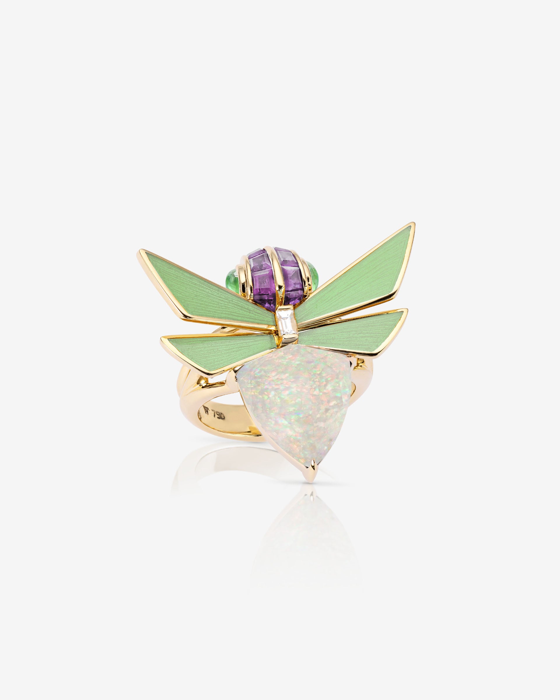 Opalescent ring on sale